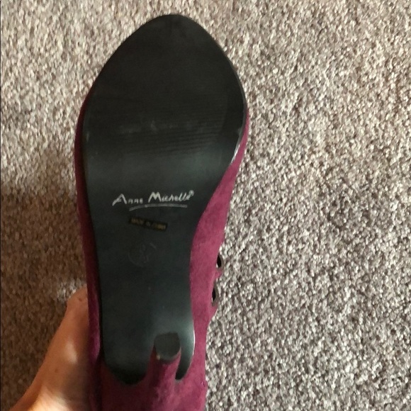 Lace up front purple heels - Picture 4 of 4